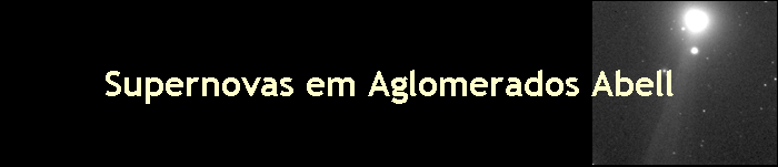 Supernovas em Aglomerados Abell